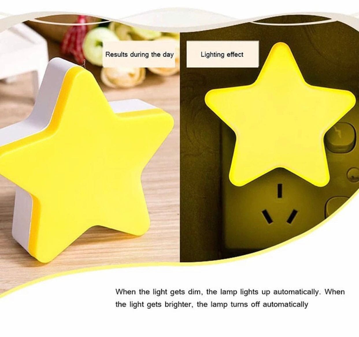 Mini Star LED Night Light, Sensor Control Energy Saving Decorations Light, Lighting Night Lamp Mini Star LED Night Light, Sensor Control Energy Saving Decorations Light, Lighting Night Lamp